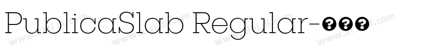 PublicaSlab Regular字体转换 PublicaSlab Regular字体转换